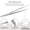 Suiwotin 2PCS 10 Inch Cooking Tweezers Stainless Steel Kitchen Tweezers