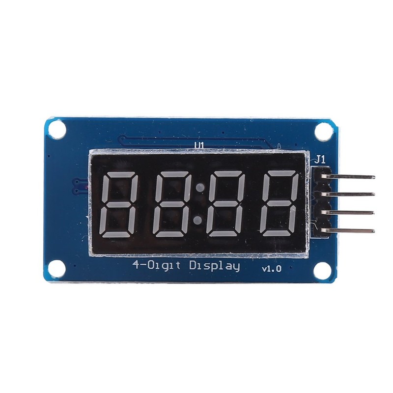4Pcs 0.36 Inch 3.3~5.5V LED 4-Digit Adjustable Brightness Display Module