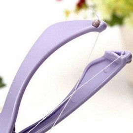Fezda Women's Eyebrow Face and Body Hair Threading Tweezer Kit Used For Eyebrows Lining & Trimming, Face, Chin & Upper Lip Hair Removing Tool/machine/epilators (Purple)