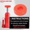 Jack Pad Fits 5-8 Ton Jack Red Polyethylene Protective Pad