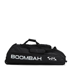 Boombah Beast Rolling Bat Bag - 40" x 14" x 13" - Black - Holds 8 Bats, Glove and Shoe Compartments