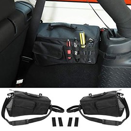 Voodonala for Jeep Storage Bag Box Rear Trunk Pockets Organizer for 2007-2018 Jeep Wrangler JK JKU 4 Door, Durable Oxford