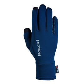 Roeckl Sports Winter Gloves, Weldon Unisex Riding Gloves, Touchscreen Compatible, blue, 7.5