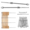 Muzata 20 Pack 1/8" Cable Railing Hardware Kit Hand Swage