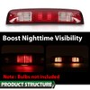 LQI Third 3rd Brake Light Clear & Red Compatible with