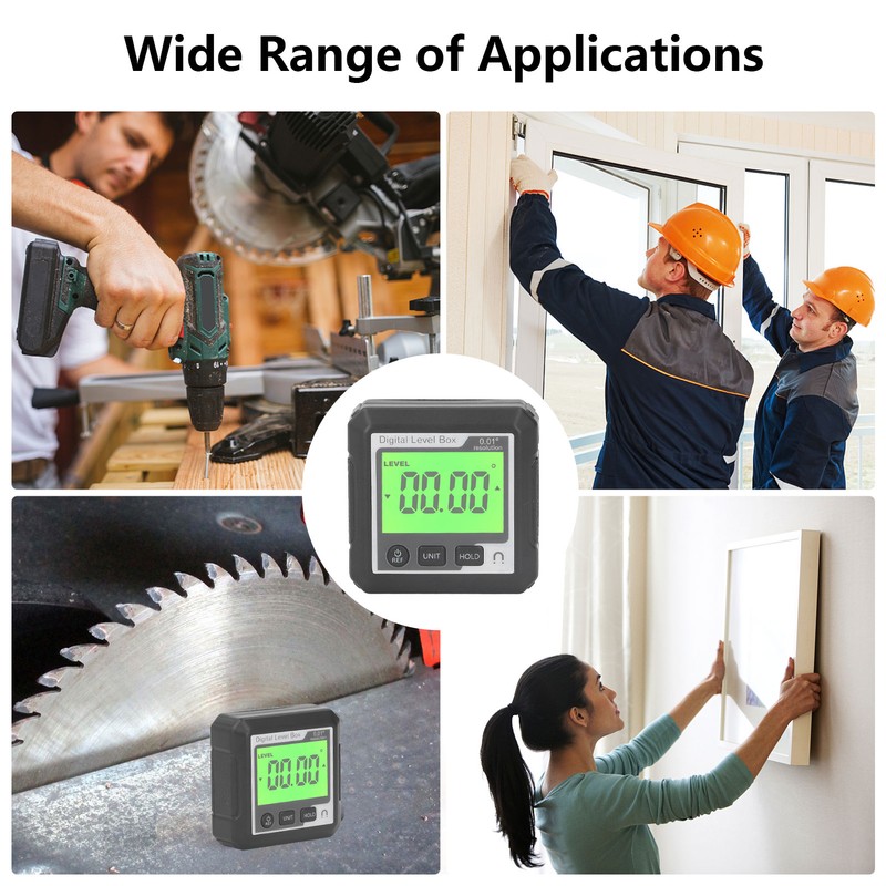 Digital Level Box High Accuracy Magnetic Portable Protractor Inclinometer Angle
