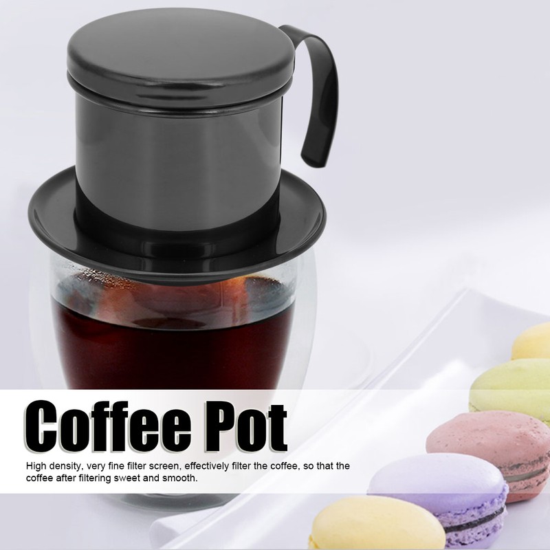 Vietnamese Stainless Steel Coffee Filter Drip Pot Maker Pot Home