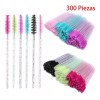 Unic 300 Cepillos Desechables Glitter Para Extensión De Pestañas