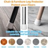 7/8" Chair Leg Tips Caps, Non-Slip Rubber Leg Tips, Stool