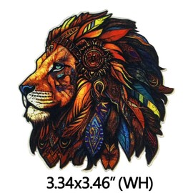 Addones 3Pcs King Lion Iron On Sew On Multifunctional Modern Patch, Self-Adhesive Patch Applique for Clothes, Dress, Hat, Jeans, Suitcase, DIY Accessories