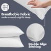 KNX Bed Pillows - Medium/Flat, 20'' x 36'', Set of