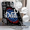 Gifts for Dad Blanket, Gift from Son Daughter Best Dad