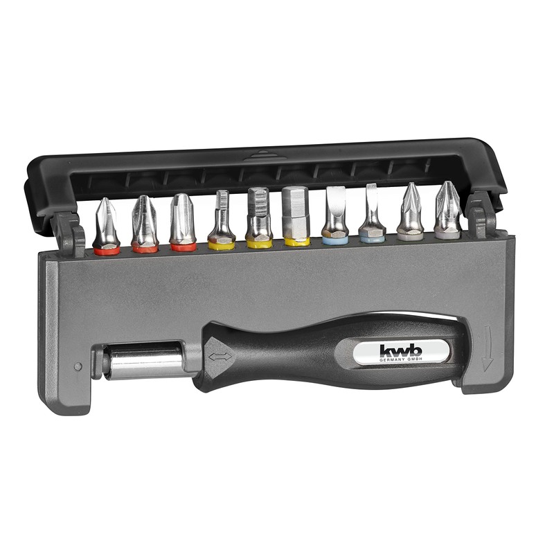 KWB Bit Box Industrial Steel 12 Pieces 151020 (PH, PZ,