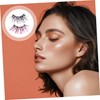 Baluue 2sets Girls Decorative Fake Lashes Glitter Eyelash Extensions Luminous