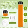 Tanlade 50 Pack Plastic Juice Bottles 12 oz Empty Clear