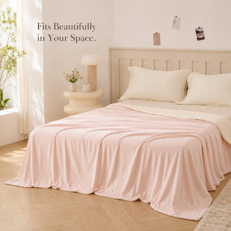 ECOCOTT Cooling Comforter for Hot Sleepers King Size, Q-Max 0.45
