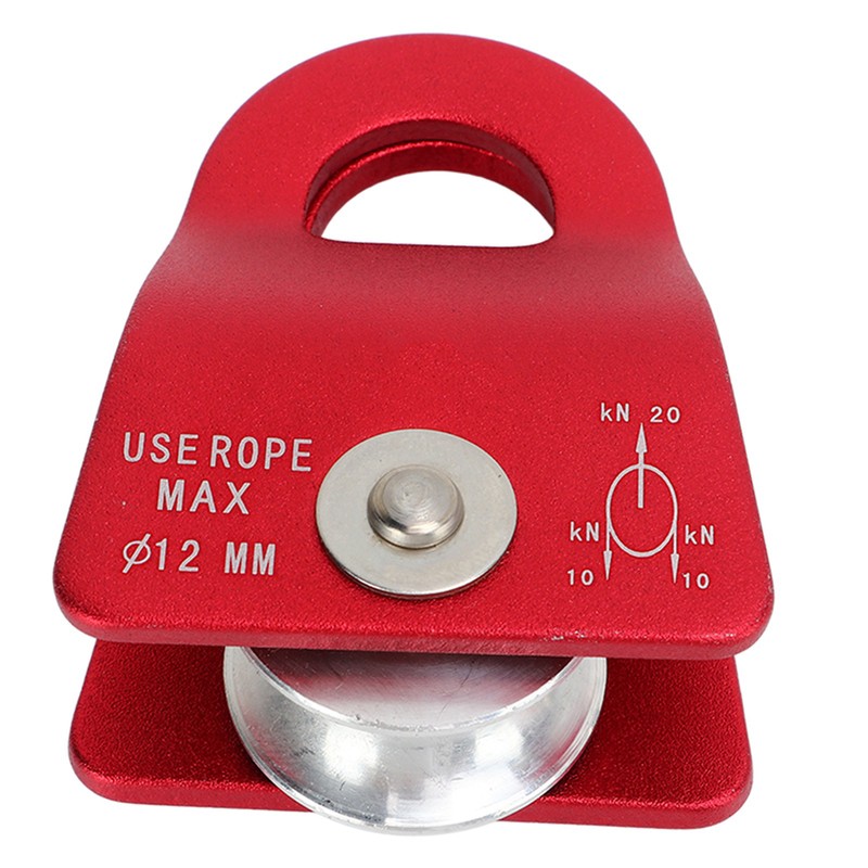 20KN Climbing Pulley Aluminum Mg Alloy Downhill Side Plate Single