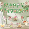 9Pcs Fairies Birthday Party Decorations Glittery Green Fairy Happy Birthday