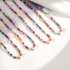 Miss Chipmunk Bunte Perlenkette für Frauen Mädchen Alphabet Choker Bohemian