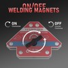 YESWELDER Switchable Arrow Welding Magnet 2 Pieces 33-44LBs On/Off Switch