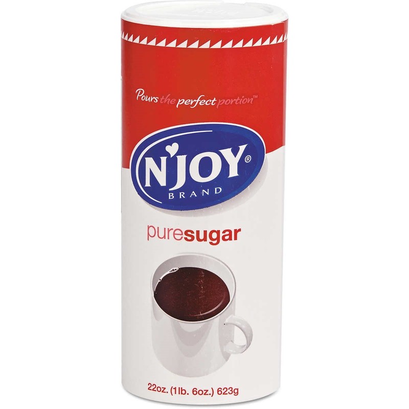 N'Joy Pure Cane Sugar - 8 / 22 oz. canisters