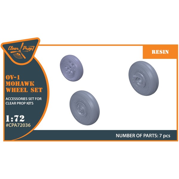 Clear Prop 1/72 OV-1A/B/C/D Mohawk Wheelset Parts for Plastic Models