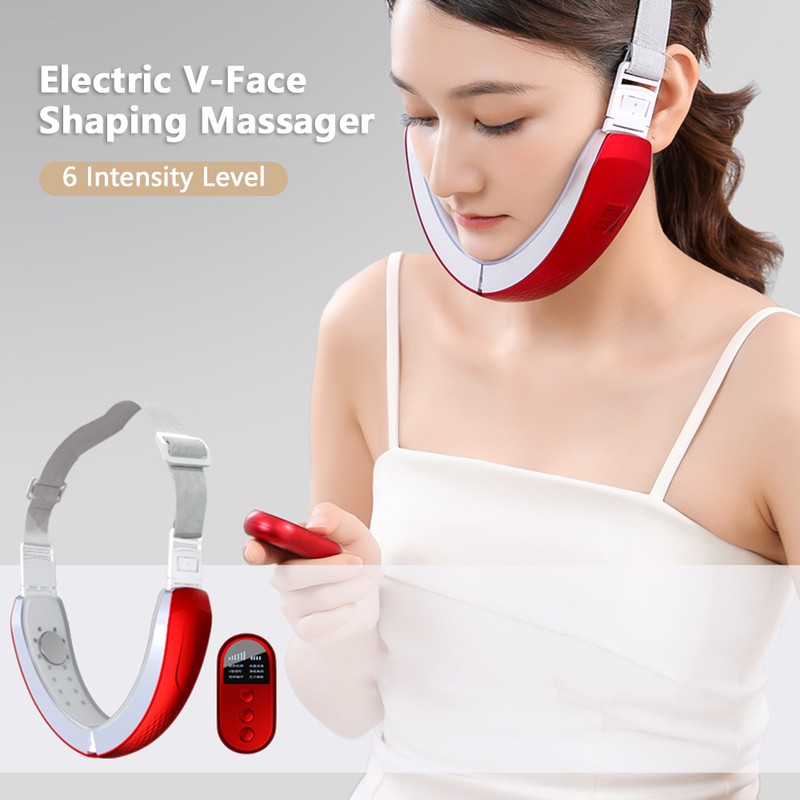 Electric V-Face Shaping Massager Facial Slimming LEDs Intelligent Face-Lifting Instrument