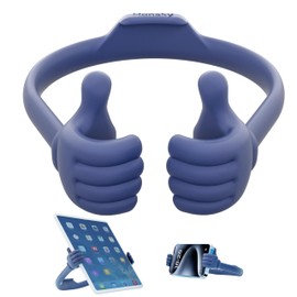 Honsky Thumbs Up Tablet Stand,Portable Monitor Stand Holder for Desktop,Tablet Display Stands Holder, Stand for Desk Universal Cute,Blue Deep