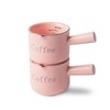 INSETLAN Pink Ceramic Espresso Measuring Cups, Set of 2, 90