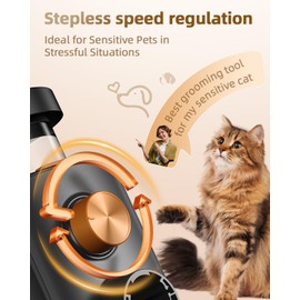 buenkee Dog Grooming Vacuum, 4.5L Extra-Large Dust Cup Dog Grooming Kit, 14000Pa High-Suction Pet Groomer with Clippers, Low-Noise All-in-One Shedding Control Set for Home Use