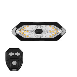 Bike Tail Light with Turn Signals Waterproof USB Rechargeable LED Safety Warning Bike Rear Light with Remote Control for Night Cycling