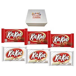 Kit Kat Chocolate Candy Bars Variety Box, 1.5 Oz Bars (Pack of 6) by CANDY CABIN (Milk Chocolate - White)