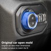 CHQLPBF Knobs Ring Covers Compatible with 2018-2021 Jeep Wrangler JL