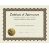 Great Papers! Ready-to-Use Certificates, Appreciation, 11 X 8.5, Ivory/Brown/Gold Colors
