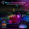 GPJYD 2 in 1 Acrylic Car LED Lights Interior, RGB