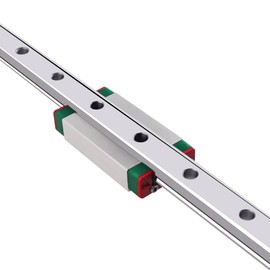 CHUANGNENG MGN9H 200mm Linear Rail Guide Mini Linear Sliding Guideway with Linear Bearing Sliding Block for for DIY CNC Routers Lathes Mills Automated Machines