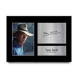 HWC Trading A4 Sam Neill Jurassic Park Gifts Printed Autograph For Movie Fans