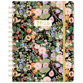 Diary 2026 - Diary 2026 a5 Week to View from January 2026 to December 2026, 21.5 x15.5 x1.5 cm, fruit and flowers