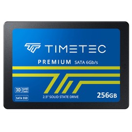 Timetec 256GB SSD 3D NAND SATA III 6Gb/s 2.5 Inch 7mm (0.28") Read Speed Up to 550 MB/s SLC Cache Performance Boost Internal Solid State Drive for PC Computer Desktop and Laptop (256GB)