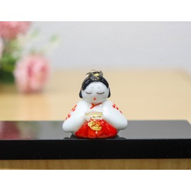 Glass Square, Adorable Glass Hinamatsuri Dolls Three Lady Sanpo Large