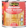 Rustins EAVG1000 1L Outdoor Varnish Gloss - Clear