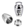 1pcs 6.5cm Small Urns Mini Cremation Human Ashes Holder Aluminum