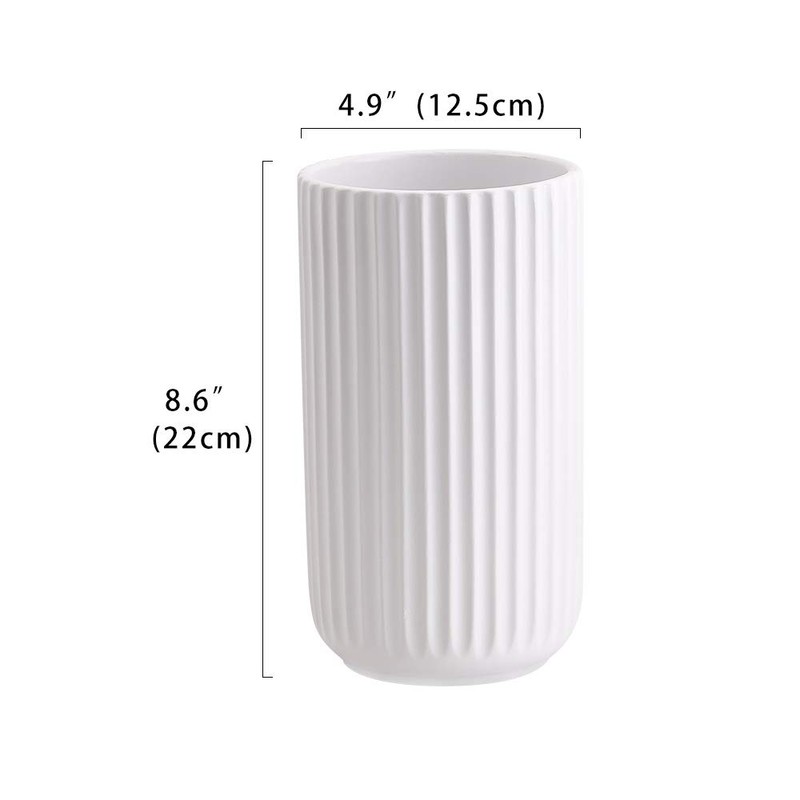 HCHLQLZ White Decorative Ceramic Vase