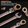 HORUSDY Flex-Head Ratcheting Wrench Set | Metric and SAE |