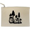 'Toadstools' Canvas Clutch Bag/Accessory Case (CL00037997)