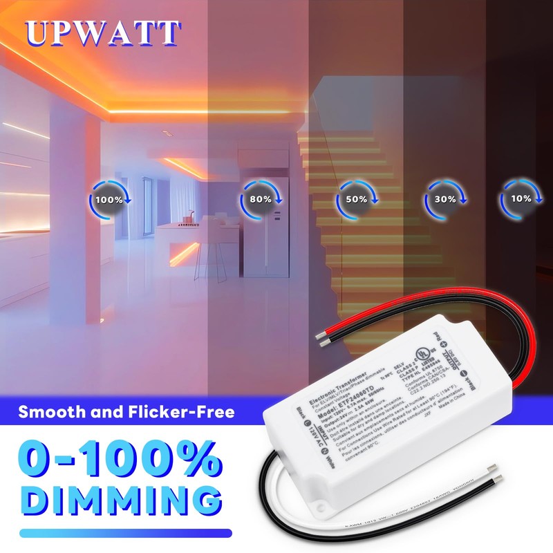 Led Driver 60W Triac Dimmable, Power Supply, AC100-130V to DC24V