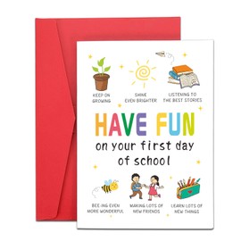 Fleure Esme First Day of School Gifts Back to School Supplies for Kids off to College Students Girls Boys Kids Kindergarten Supplies 1st Grade 1st Day of School Preschool Card Dorm Room Essentials