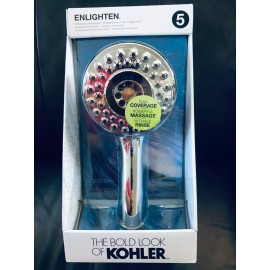Kohler 2.0 GPM ENLIGHTEN Multifunction Handshower, Showerhead Polished Chrome