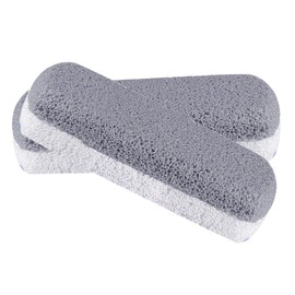 Mikinona 2pcs Foot Exfoliating Files Ergonomic Pedicure Tools for Callus Removal Gentle Foot Scrubber for Smooth Care Grey-white