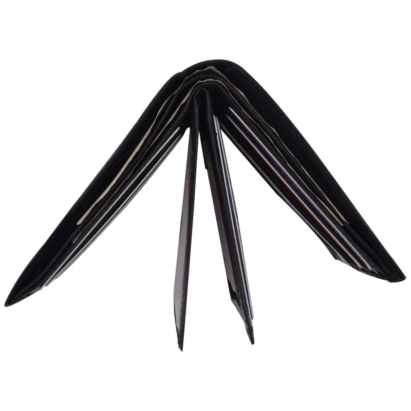 MARSHAL Genuine Leather Bifold Mens Multi Credit Card Holder 3